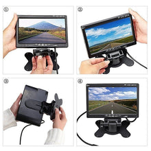 Load image into Gallery viewer, F0505 7 inch HD Car Dual Camera Rearview Mirror Monitor, with 2 x 10m Cable, Dual Camera