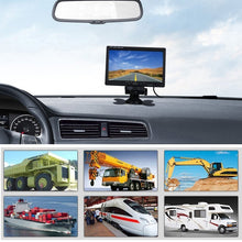Load image into Gallery viewer, F0505 7 inch HD Car Dual Camera Rearview Mirror Monitor, with 2 x 10m Cable, Dual Camera