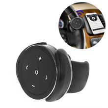 Load image into Gallery viewer, Car Wireless Bluetooth Controller Mobile Phone Multimedia Multi-functional Steering Wheel Remote Controller with Holder, with Holder (Black), with Holder (Silver)