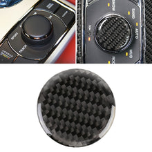 Load image into Gallery viewer, Car Water Cup Rotate Button Panel Carbon Fiber Decorative Sticker for Jeep Grand Cherokee 2014-2018, Water Cup Rotate Button