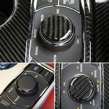 Load image into Gallery viewer, Car Water Cup Rotate Button Panel Carbon Fiber Decorative Sticker for Jeep Grand Cherokee 2014-2018, Water Cup Rotate Button