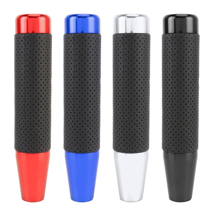 Metal Leather Long Column Car Shift Knob, Size: 18x3.3cm, Size: 18x3.3cm (Black), Size: 18x3.3cm (Blue), Size: 18x3.3cm (Red), Size: 18x3.3cm (Silver)