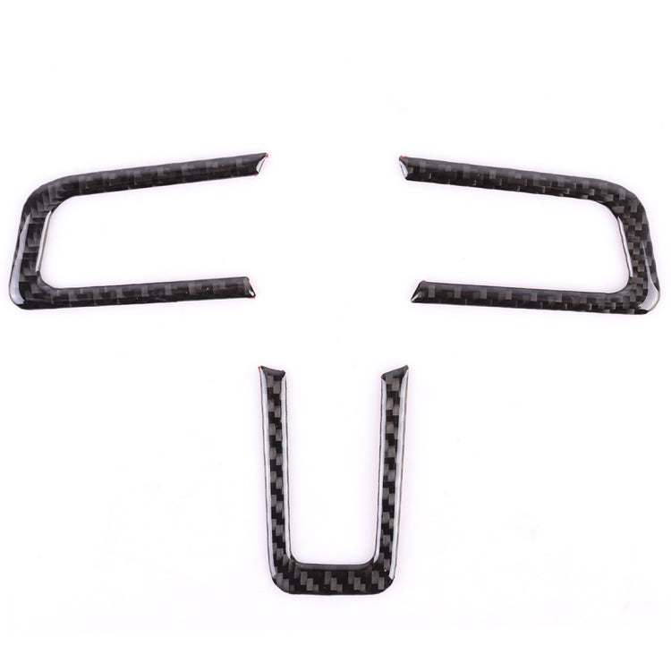 3 PCS Car Steering Wheel Button Decorative Sticker for Ford Mustang 2015-2020, Steering Wheel Button