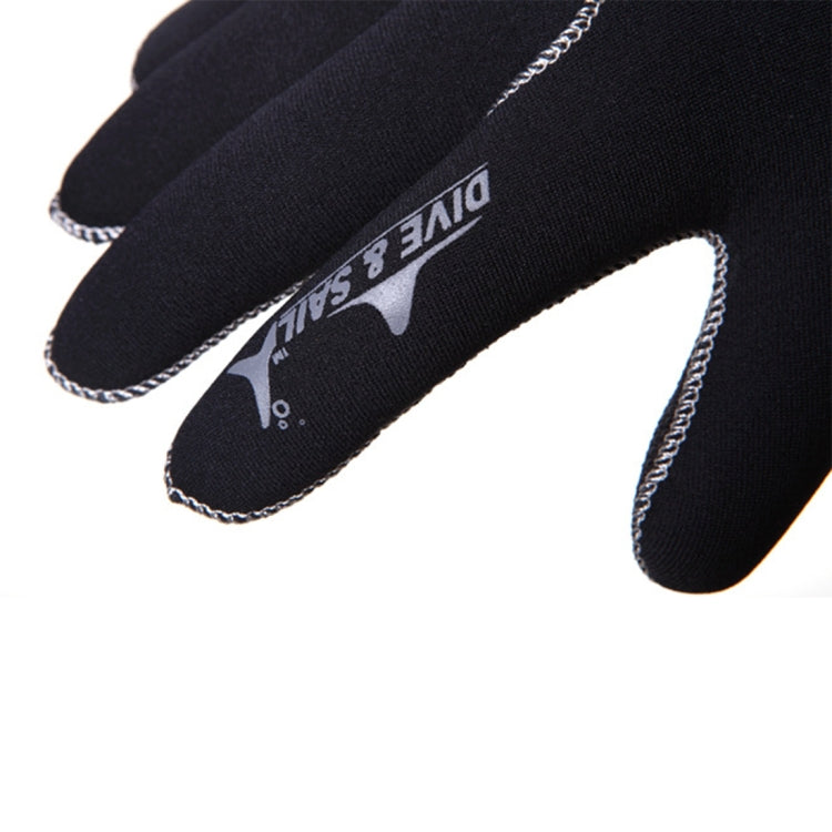 DIVE&SAIL 3mm Neoprene Anti-slip Warm Wear-resistant Swimming Diving Gloves, Size: S, Size: L, Size: M