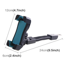 Load image into Gallery viewer, Universal 360 Degrees Free Rotation ABS Motorcycle Phone Bracket Mountain Bike Navigation Bracket GPS/Mobile Holder for 3.5-6.5 inch Mobile Phone