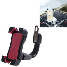 Load image into Gallery viewer, Universal 360 Degrees Free Rotation ABS Motorcycle Phone Bracket Mountain Bike Navigation Bracket GPS/Mobile Holder for 3.5-6.5 inch Mobile Phone