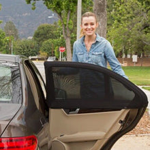 Load image into Gallery viewer, 2 PCS Car Shade Block Car Sun Block Window Gauze Shading Net Side Blocking Cover Sun Net Sandbags Side Window Sunshade Cover, Size: 92*54cm, Size: 92*54cm