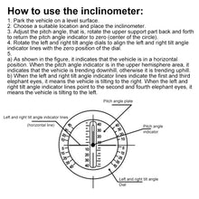 Load image into Gallery viewer, Angle Slope Tilt Indicator Level Meter Slopemeter Finder Tool Car Vehicle Inclinometer Gauge, PDY-1