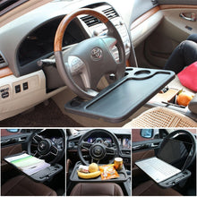 Load image into Gallery viewer, Multi-function Car Steering Wheel Computer Card Table Box Car Tray Desktop Computer Desk Car Laptop Table Dining Table Shelf Desk Auto Accessories, Multi-function Black, Multi-function Grey
