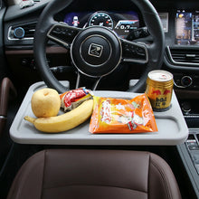 Load image into Gallery viewer, Multi-function Car Steering Wheel Computer Card Table Box Car Tray Desktop Computer Desk Car Laptop Table Dining Table Shelf Desk Auto Accessories, Multi-function Black, Multi-function Grey
