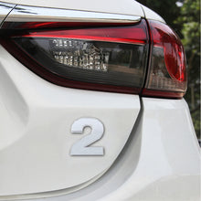 Load image into Gallery viewer, Car Vehicle Badge Emblem 3D Number One Self-adhesive Sticker Decal, Size: 3.6*4.5*0.5cm, 1, 2, 3, 4, 5, 6, 7, 8