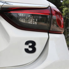 Load image into Gallery viewer, Car Vehicle Badge Emblem 3D Number One Self-adhesive Sticker Decal, Size: 3.6*4.5*0.5cm, 1, 2, 3, 4, 5, 6, 7, 8