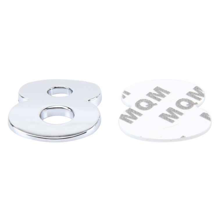 Car Vehicle Badge Emblem 3D Number One Self-adhesive Sticker Decal, Size: 3.6*4.5*0.5cm, 8, 1, 2, 3, 4, 5, 6, 7