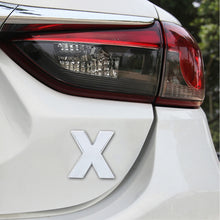 Load image into Gallery viewer, Car Vehicle Badge Emblem 3D English Letter Self-adhesive Sticker Decal, Size: 4.5*4.5*0.5cm, G, R, H, S, I, T, A, J, U, Y, K, V, Z, L, W, B, M, X, C, N, D, O, E, P, F, Q