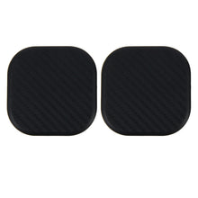 Load image into Gallery viewer, 2 PCS Car Vehicle Carbon Fiber Texture Water Cup Pad Mat for Phone / GPS/ MP4/ MP3, Size: 6.5*6.5*0.3cm, 3R-2140