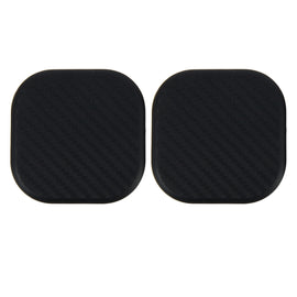 2 PCS Car Vehicle Carbon Fiber Texture Water Cup Pad Mat for Phone / GPS/ MP4/ MP3, Size: 6.5*6.5*0.3cm, 3R-2140