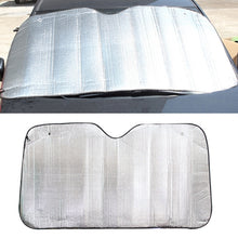 Load image into Gallery viewer, Silver Aluminum Foil Sun Shade Car Windshield Visor Cover Block Front Window Sunshade UV Protect, Size: 130 x 60cm, 130 x 60cm