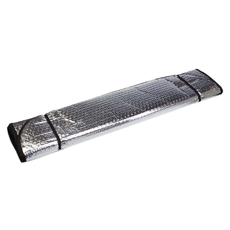 Silver Aluminum Foil Sun Shade Car Windshield Visor Cover Block Front Window Sunshade UV Protect, Size: 130 x 60cm, 130 x 60cm