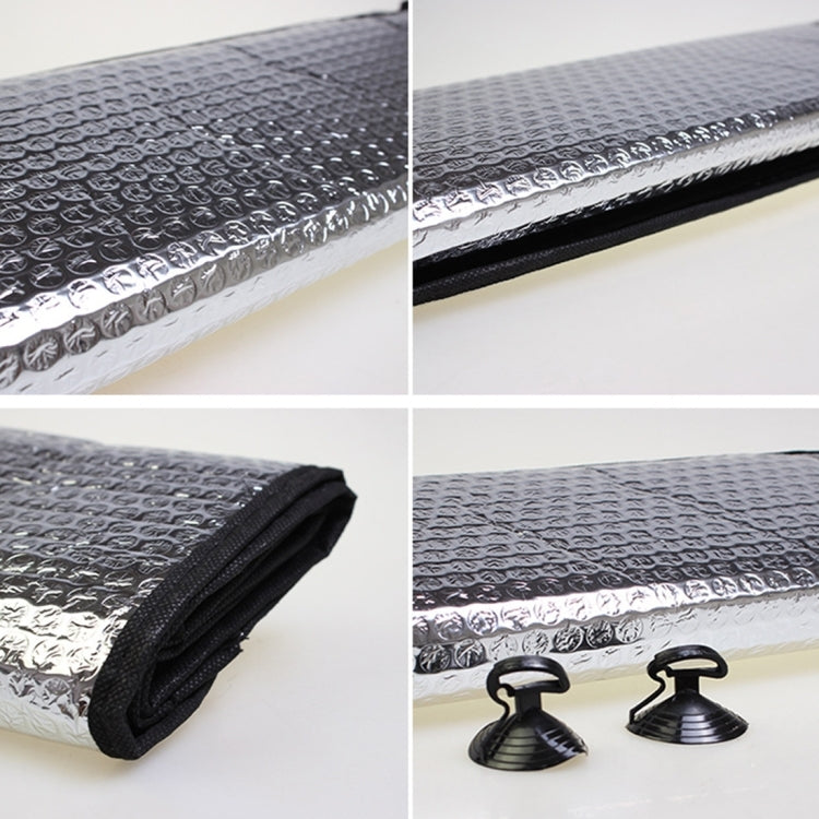 Silver Aluminum Foil Sun Shade Car Windshield Visor Cover Block Front Window Sunshade UV Protect, Size: 130 x 60cm, 130 x 60cm