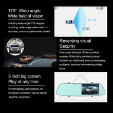 Load image into Gallery viewer, G705 5 inch LCD Touch Screen Rear View Mirror Car Recorder with Separate Camera, 170 Degree Wide Angle Viewing, Support Loop Video / Motion Detection / G-Sensor / TF Card, G705