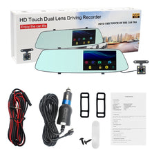 Load image into Gallery viewer, G705 5 inch LCD Touch Screen Rear View Mirror Car Recorder with Separate Camera, 170 Degree Wide Angle Viewing, Support Loop Video / Motion Detection / G-Sensor / TF Card, G705