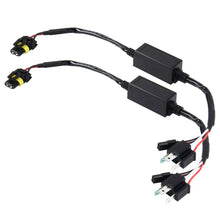 Load image into Gallery viewer, 2 PCS DC 12V Universal H4 Bulb Harness Wiring Relay Harness Relay Wiring HID Relay Wiring Harness HID H4 Xenon Light System Relay Harness for Hi/Lo HID, DC 12V