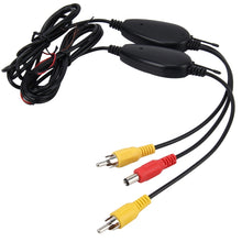 Load image into Gallery viewer, 2 PCS 2370MHZ Transmit / Receive Frequency Portable Navigation Wireless Rear View System Wireless Video Transmitter Receiver for Car Rear View Backup Camera Car Back View Monitor System, 2370MHZ