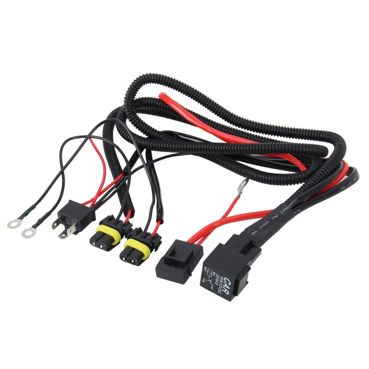 DC 12V 40A H4 Bulb Strengthen Line Group HID Xenon Controller Cable Relay Wiring, H4