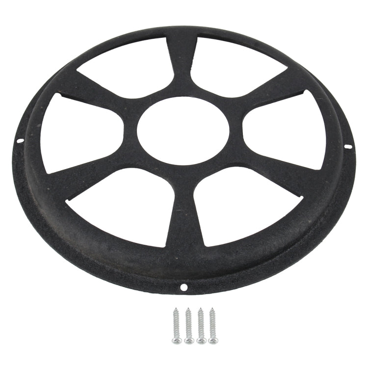 12 inch Universal Car Horn Cover Black Round Horn Cover Horn Round Cover, Size: 12 inch