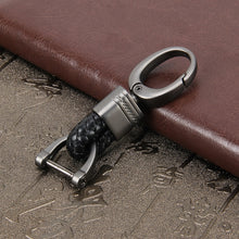 Load image into Gallery viewer, Weaving Band Metal Car Key Ring Braided Belt Key Chain