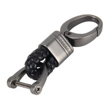 Load image into Gallery viewer, Weaving Band Metal Car Key Ring Braided Belt Key Chain