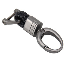 Load image into Gallery viewer, Weaving Band Metal Car Key Ring Braided Belt Key Chain