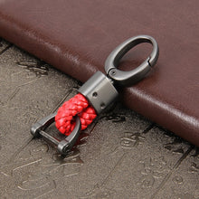 Load image into Gallery viewer, Weaving Band Metal Car Key Ring Braided Belt Key Chain