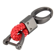 Load image into Gallery viewer, Weaving Band Metal Car Key Ring Braided Belt Key Chain