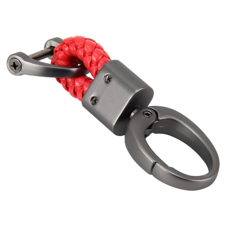 Weaving Band Metal Car Key Ring Braided Belt Key Chain
