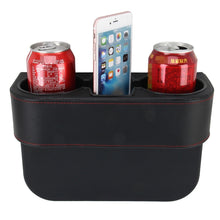 Load image into Gallery viewer, Car Seat Crevice Storage Box Cup Drink Holder Auto Pocket Stowing Tidying for Phone Pad Card Coin Case Car Accessories, Black, Grey, Khaki, Brown