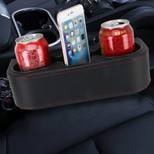 Load image into Gallery viewer, Car Seat Crevice Storage Box Cup Drink Holder Auto Pocket Stowing Tidying for Phone Pad Card Coin Case Car Accessories, Black, Grey, Khaki, Brown