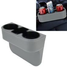 Load image into Gallery viewer, Car Seat Crevice Storage Box Cup Drink Holder Auto Pocket Stowing Tidying for Phone Pad Card Coin Case Car Accessories, Black, Grey, Khaki, Brown