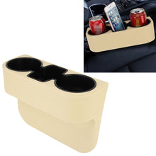 Load image into Gallery viewer, Car Seat Crevice Storage Box Cup Drink Holder Auto Pocket Stowing Tidying for Phone Pad Card Coin Case Car Accessories, Black, Grey, Khaki, Brown