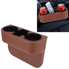 Load image into Gallery viewer, Car Seat Crevice Storage Box Cup Drink Holder Auto Pocket Stowing Tidying for Phone Pad Card Coin Case Car Accessories, Black, Grey, Khaki, Brown