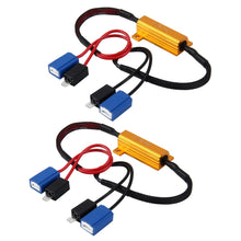 Load image into Gallery viewer, 2 PCS H1 / H3 Car Canbus Error Canceller Decoder Load Resistor LED 50W 8 Ohm No Blinking Decoder Heat Resistance Aluminum Case Heat Sink High Power Metal Shell Resistance, H1 / H3