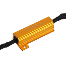 Load image into Gallery viewer, 2 PCS H1 / H3 Car Canbus Error Canceller Decoder Load Resistor LED 50W 8 Ohm No Blinking Decoder Heat Resistance Aluminum Case Heat Sink High Power Metal Shell Resistance, H1 / H3