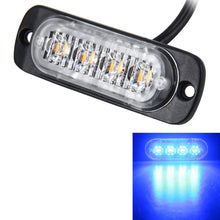 Load image into Gallery viewer, DC 12V-24V 2W 4LEDs SMD-2835 Lamps 17 Flash Patterns 3 Lines Car Flash Lamp Waterproof Car Truck Emergency Strobe Flash Warning Light, Cable Length: 90cm, 4LEDs