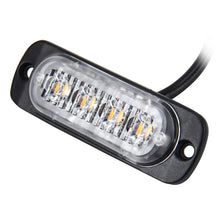 Load image into Gallery viewer, DC 12V-24V 2W 4LEDs SMD-2835 Lamps 17 Flash Patterns 3 Lines Car Flash Lamp Waterproof Car Truck Emergency Strobe Flash Warning Light, Cable Length: 90cm, 4LEDs