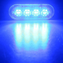 Load image into Gallery viewer, DC 12V-24V 2W 4LEDs SMD-2835 Lamps 17 Flash Patterns 3 Lines Car Flash Lamp Waterproof Car Truck Emergency Strobe Flash Warning Light, Cable Length: 90cm, 4LEDs