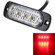Load image into Gallery viewer, DC 12V-24V 2W 4LEDs SMD-2835 Lamps 17 Flash Patterns 3 Lines Car Flash Lamp Waterproof Car Truck Emergency Strobe Flash Warning Light, Cable Length: 90cm, 4LEDs