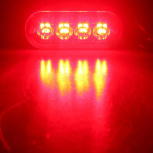 Load image into Gallery viewer, DC 12V-24V 2W 4LEDs SMD-2835 Lamps 17 Flash Patterns 3 Lines Car Flash Lamp Waterproof Car Truck Emergency Strobe Flash Warning Light, Cable Length: 90cm, 4LEDs