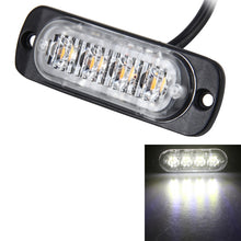 Load image into Gallery viewer, DC 12V-24V 2W 4LEDs SMD-2835 Lamps 17 Flash Patterns 3 Lines Car Flash Lamp Waterproof Car Truck Emergency Strobe Flash Warning Light, Cable Length: 90cm, 4LEDs