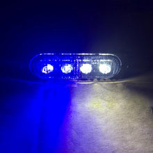 Load image into Gallery viewer, DC 12V-24V 2W 4LEDs SMD-2835 Lamps 17 Flash Patterns 3 Lines Car Flash Lamp Waterproof Car Truck Emergency Strobe Flash Warning Light, Cable Length: 90cm, 4LEDs
