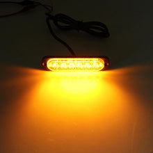 Load image into Gallery viewer, DC 12V-24V 2W 6LEDs SMD-2835 Lamps 17 Flash Patterns 3 Lines Car Flash Lamp Waterproof Car Truck Emergency Strobe Flash Warning Light, Cable Length: 90cm, 6LEDs